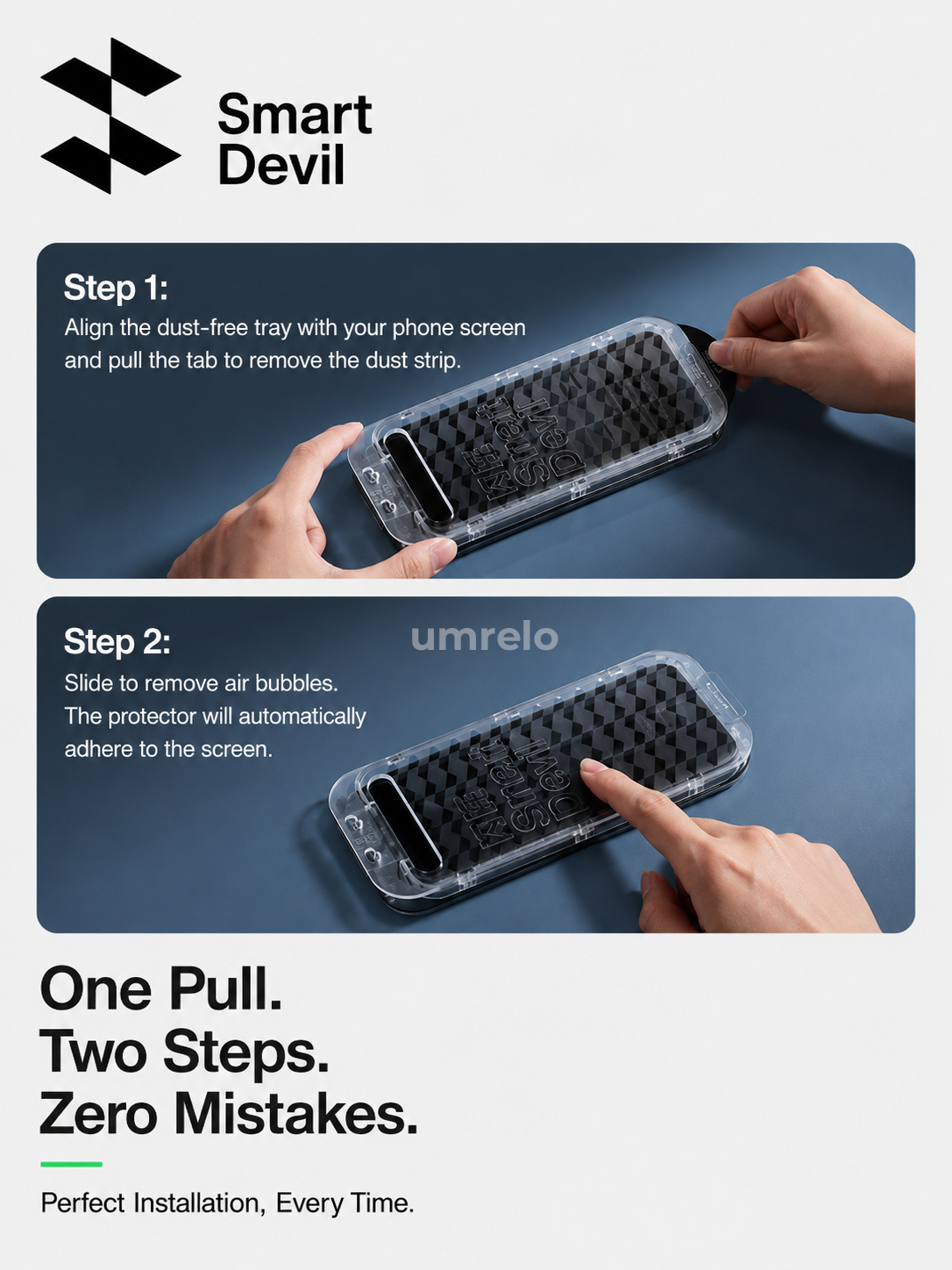SmartDevil Clear Dust-Free Screen Protector for iPhone 17 Pro and iPhone 17 Pro Max with Easy Installation Tool