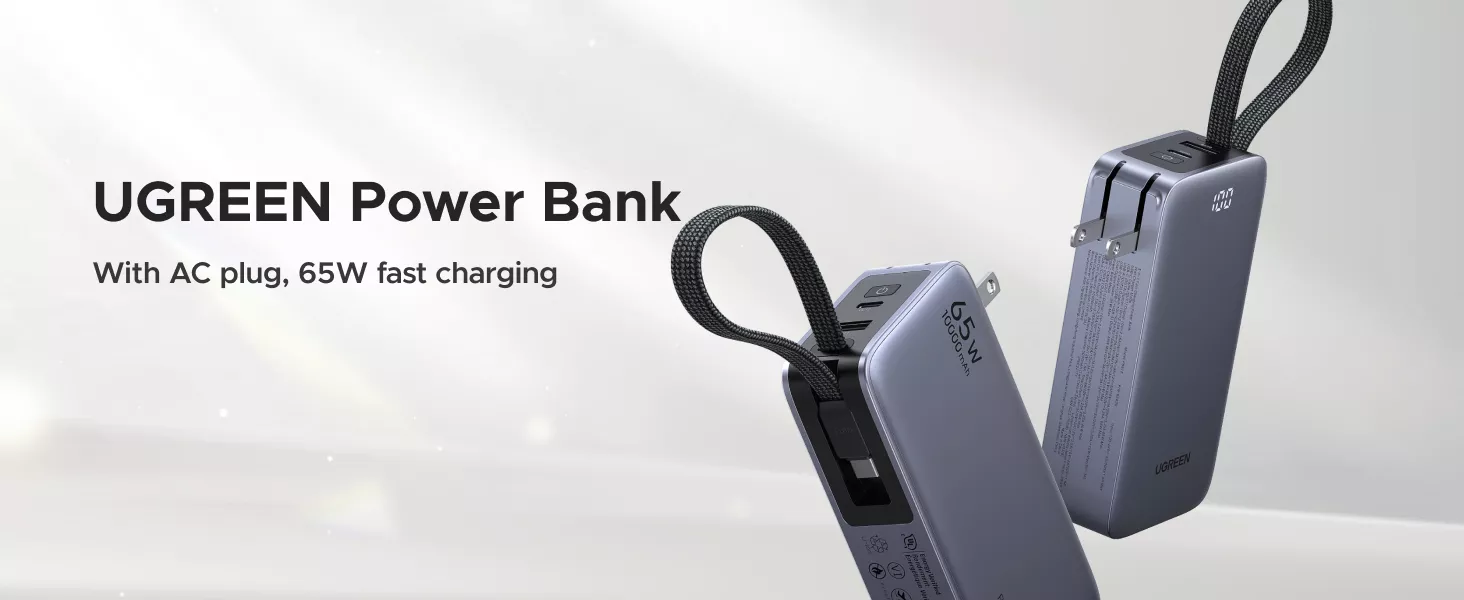 UGREEN PB512 3-in-1 10000mAh 65W Power Bank