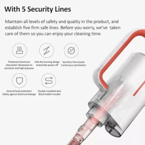 Xiaomi Deerma ZQ610 Handheld 5-in-1 Multifunctional Steam Cleaner - Image 4