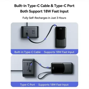 JOYROOM JR-PC2 22.5W 20000mAh Power Bank with Built-in 3 Cables