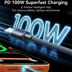JOYROOM S-A63 StarWay Series Auto Power Off 100W Type-C to Type-C Fast Charging Cable