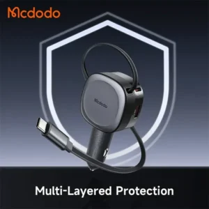 Mcdodo CC-8670 FreeGo Pro 93W LED Display Car Charger With Build in Retractable Cable