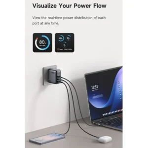 Mcdodo CH-6130 Gana Ultra 100W 2C1A Smart Charger with TFT Display - Image 4