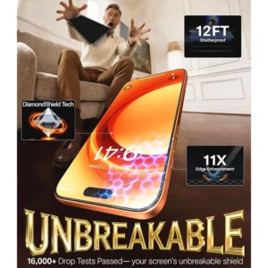 TORRAS iPhone 18 Pro Max Unbreakable 9H Screen Protector - 2 Pack