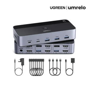 UGREEN AK500 2 In 2 Out HDMI Dual Monitor KVM Switch